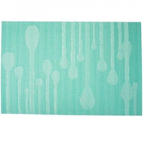 Коврик для сервировки стола Empire EM7053 ПВХ термостойкий 45x30 см Бирюзовый