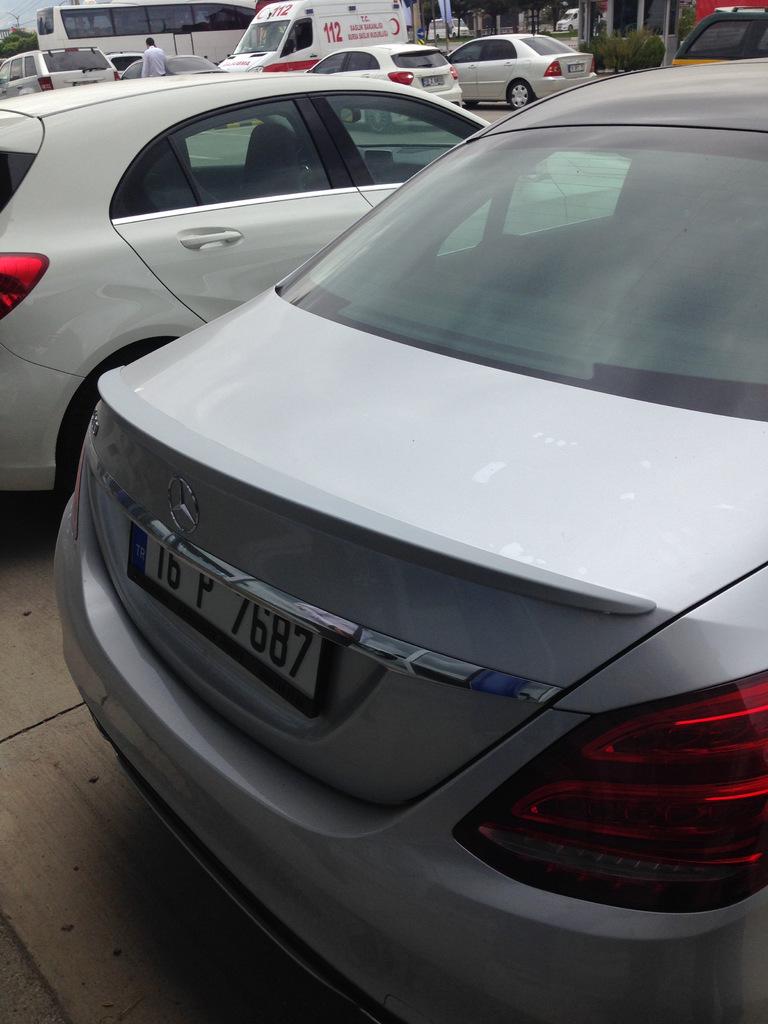 Спойлер Meliset Meliset для Mercedes C-сlass W205 2014-2021 гг. стеклопластик Под покраску