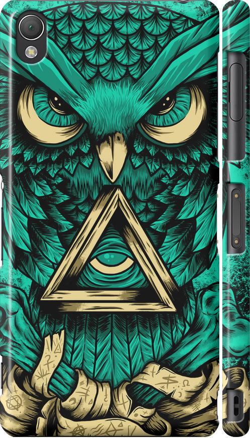 Чехол на Sony Xperia Z3 dual D6633 Сова Арт-тату (3971c-59-42517) Чехол на Sony Xperia Z3 dual D6633 Сова Арт-тату (3971c-59-42517)