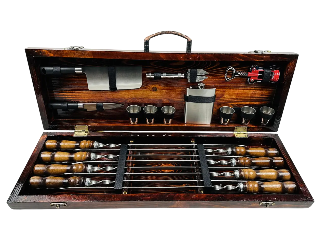 Набор шампуров в кейсе Кук 8 шт. (21-10-KS-7812) - фото 2 Набор шампуров в кейсе Кук 8 шт. (21-10-KS-7812) - фото 2