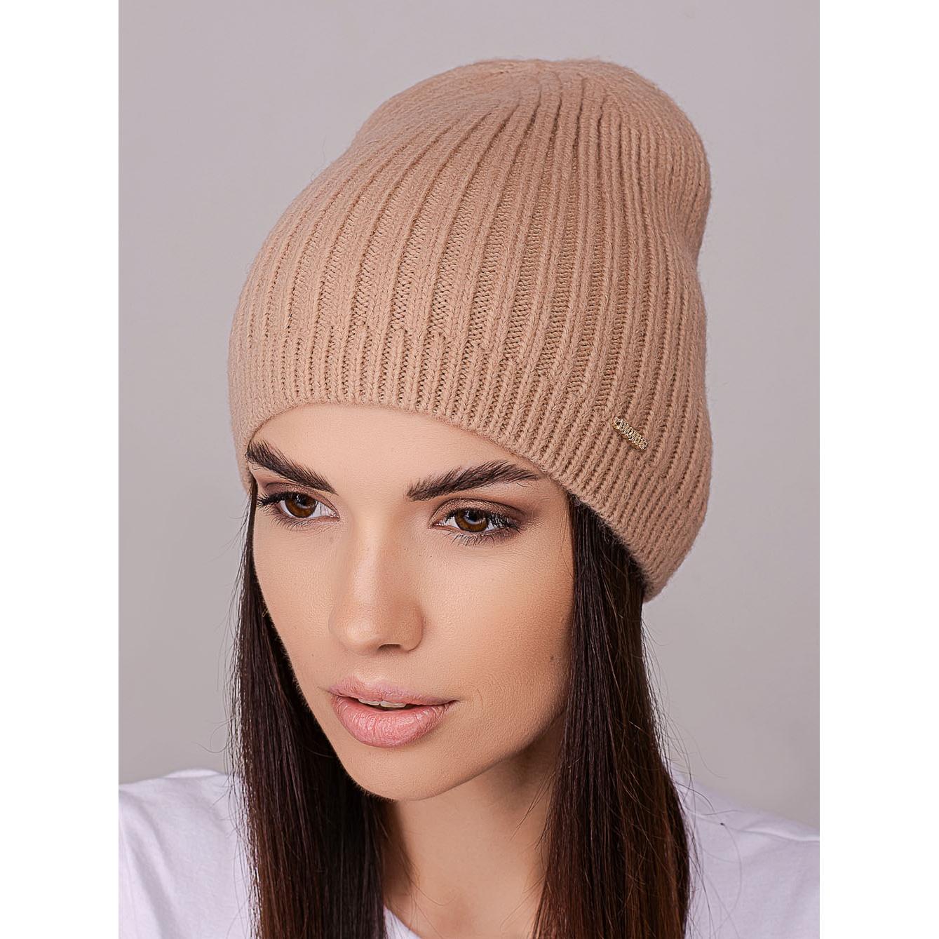 Шапка женская Leks ФЛЕШ удлиненная без отворота одинарная с небольшим вязаным манжетом one size Персиковый (258343) - фото 1 Шапка женская Leks ФЛЕШ удлиненная без отворота одинарная с небольшим вязаным манжетом one size Персиковый (258343) - фото 1