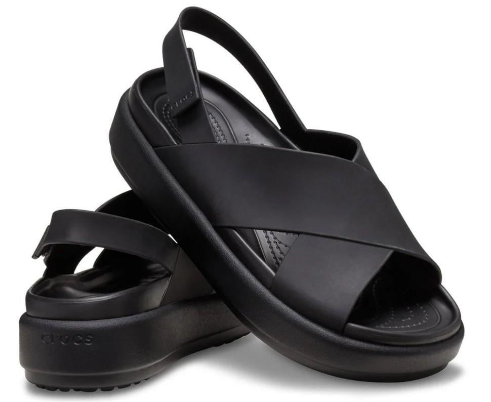 Сандалії жіночі Crocs Brooklyn Luxe Cross Strap Black р. 42-43 Чорний (24049)
