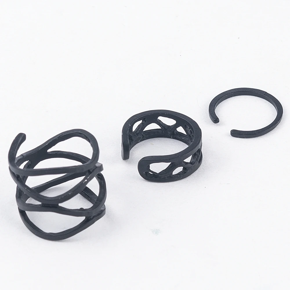 Набір кілець регульованих 3 шт. Чорний (1115055072)