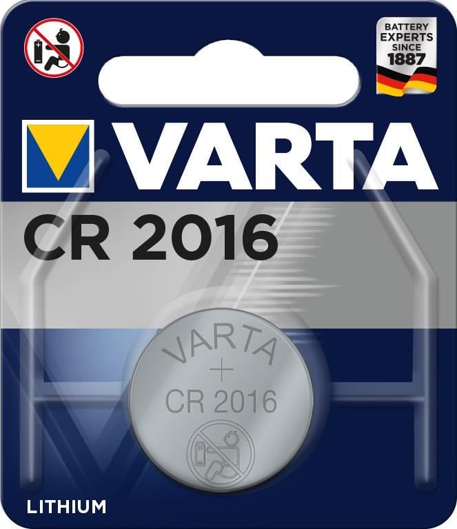 Батарейка литиевая Varta CR 2016 BLI 1 (10441332)