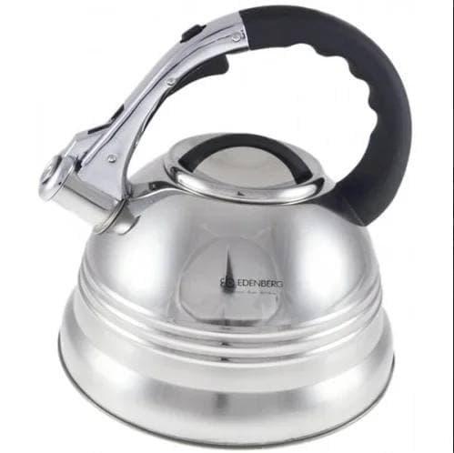 Чайник свистком для індукційної плити Edenberg EB-1957 з нержавіючої сталі 3 л зі Чорний (2530556624) - фото 2 Чайник свистком для індукційної плити Edenberg EB-1957 з нержавіючої сталі 3 л зі Чорний (2530556624) - фото 2