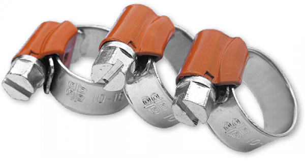 Хомут червячный Bradas W1 FORCE ORANGE 10-16 мм 50 шт.
