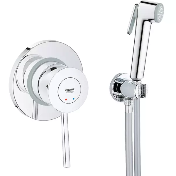 Гигиенический душ Grohe Bau Classic UA11104802 со смесителем скрытого монтажа Хром (34971172) Гигиенический душ Grohe Bau Classic UA11104802 со смесителем скрытого монтажа Хром (34971172)