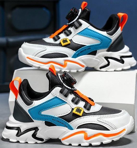 Кроссовки детские с автоматической шнуровкой р. 28 Белый (3022)