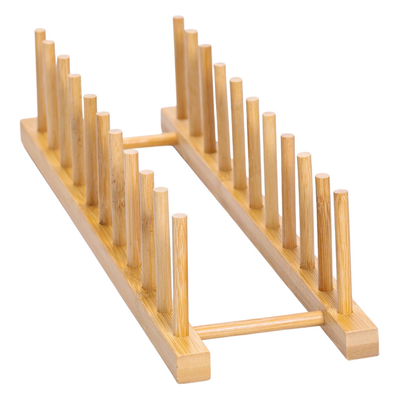 Підставка для посуду бамбукова 45х11х9,5 см (HB-40-14) - фото 7 Підставка для посуду бамбукова 45х11х9,5 см (HB-40-14) - фото 7