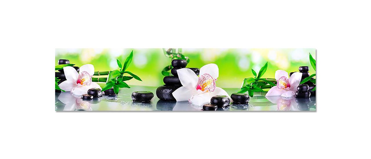 Наклейка виниловая на кухню Zatarga Орхидея и Бамбук 02 600х2500 мм (1304776398)