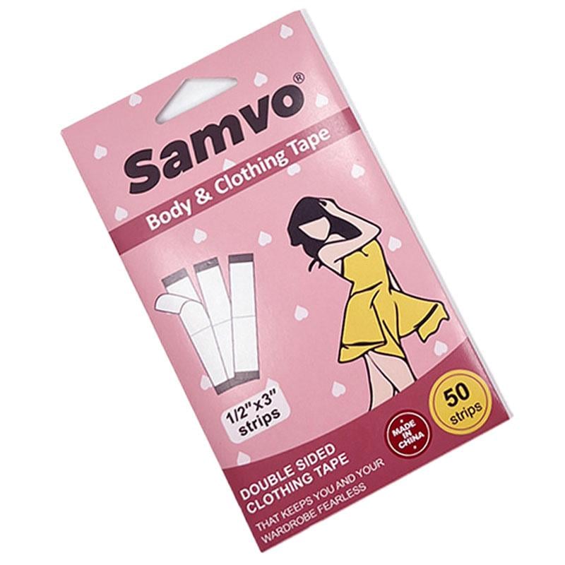 Тейп для одежды SAMVO фиксация декольте и вырезов 50 шт. (R9421) Тейп для одежды SAMVO фиксация декольте и вырезов 50 шт. (R9421)