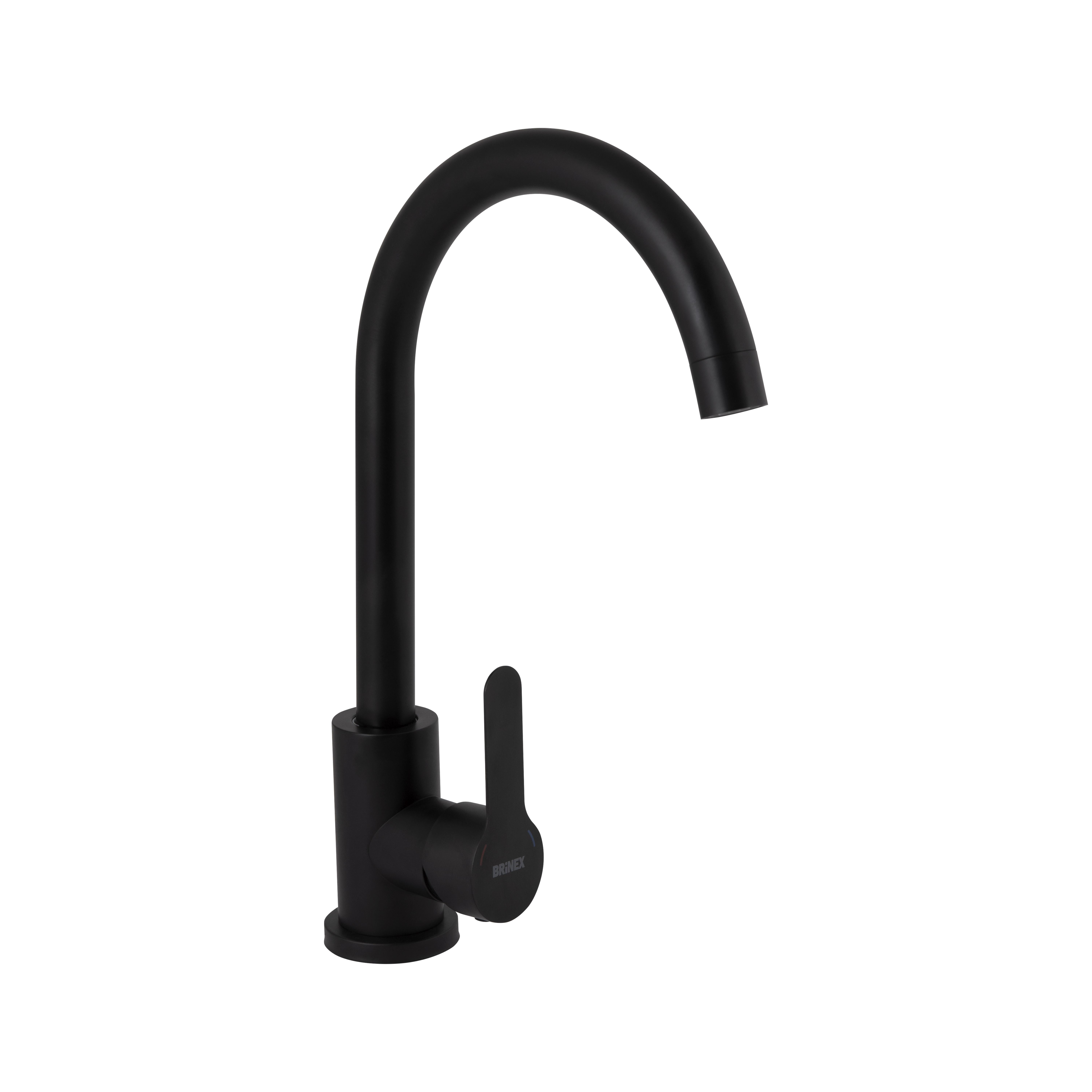 Смеситель для кухни Brinex Pure 015F BRIPUR015FBLM U-образный Black Matt (24114436)