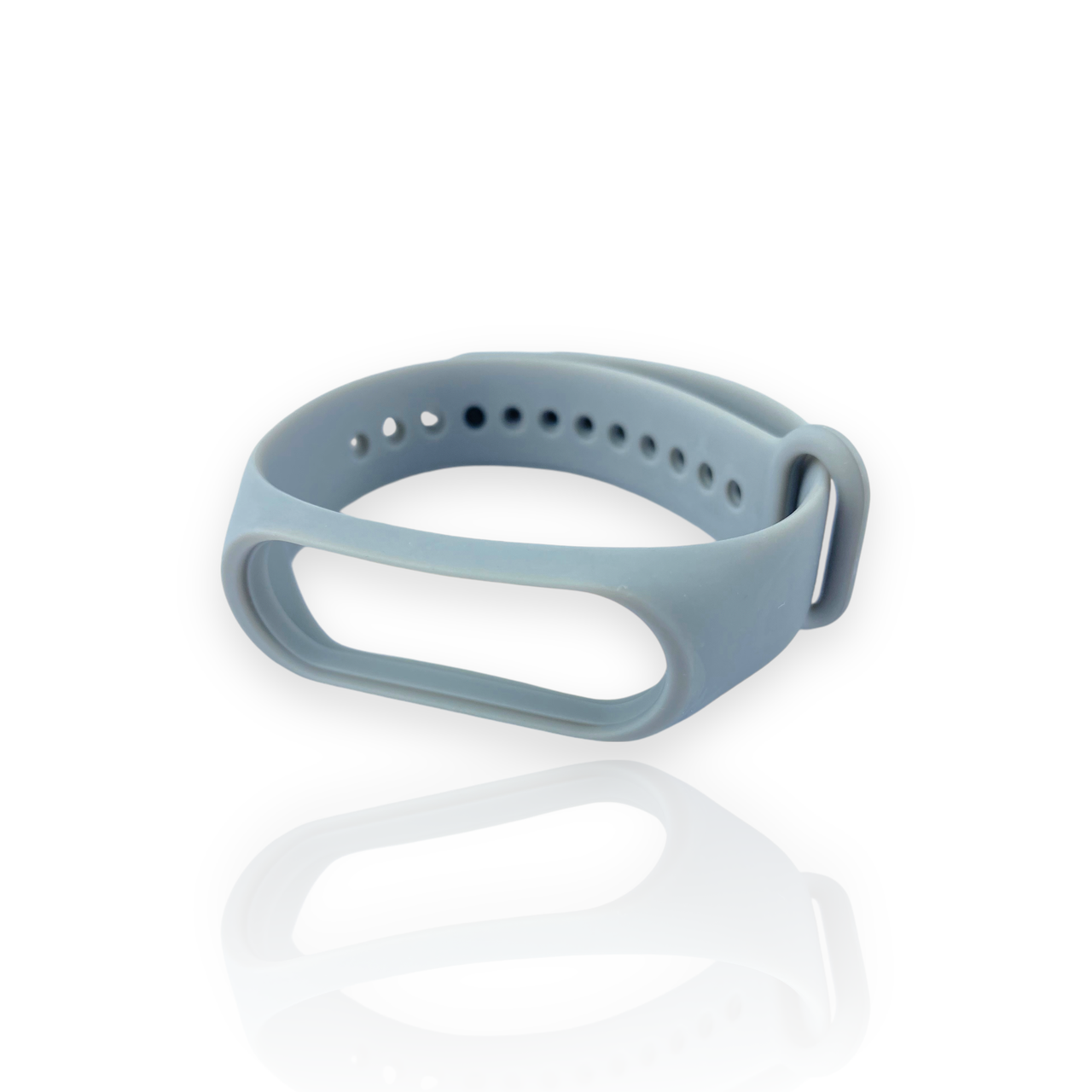 Ремешок силиконовый для Xiaomi Mi Band 3/4 MRK Светло-серый