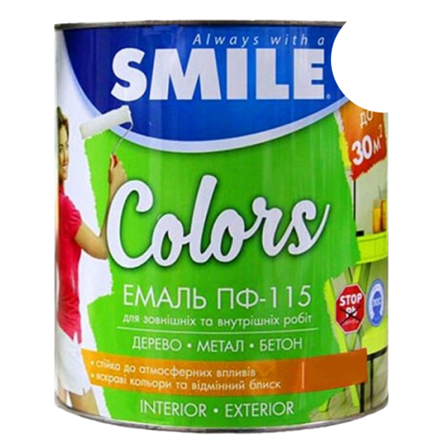 Эмаль алкидная ПФ-115 Smile Белый (2688156099) - фото 1