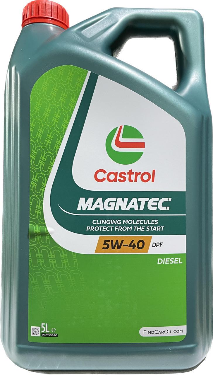 Моторное масло Castrol Magnatec Diesel 5W40 DPF 5 л (1502BA)