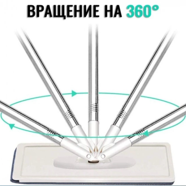 Швабра-ледар з відром Hand Free Cleaning Mop 2в1 5 л Білий - фото 3