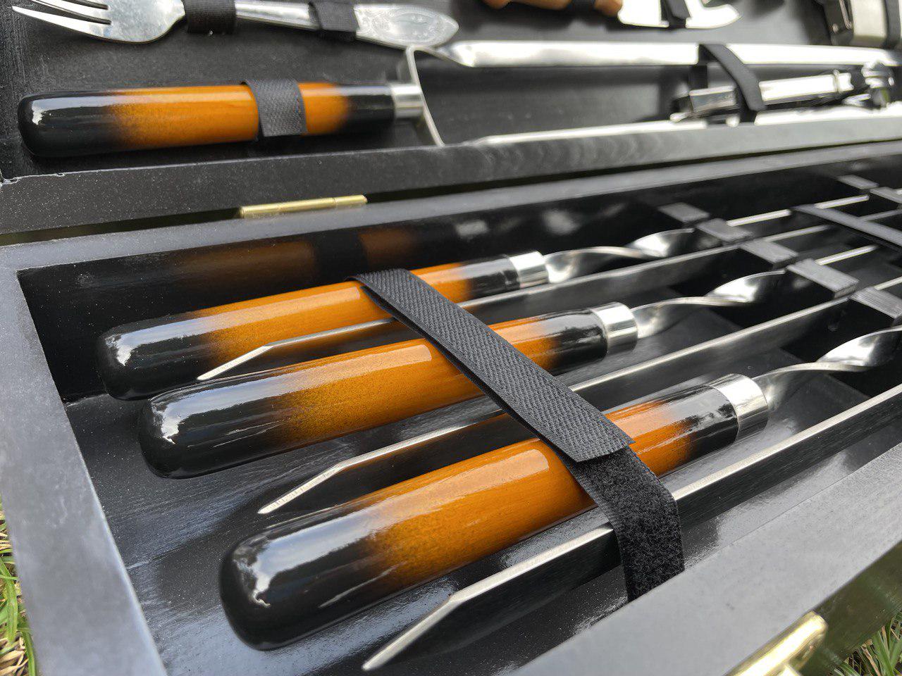 Набір шампурів Shampur Box №8 у кейсі (10642645) - фото 8 Набір шампурів Shampur Box №8 у кейсі (10642645) - фото 8