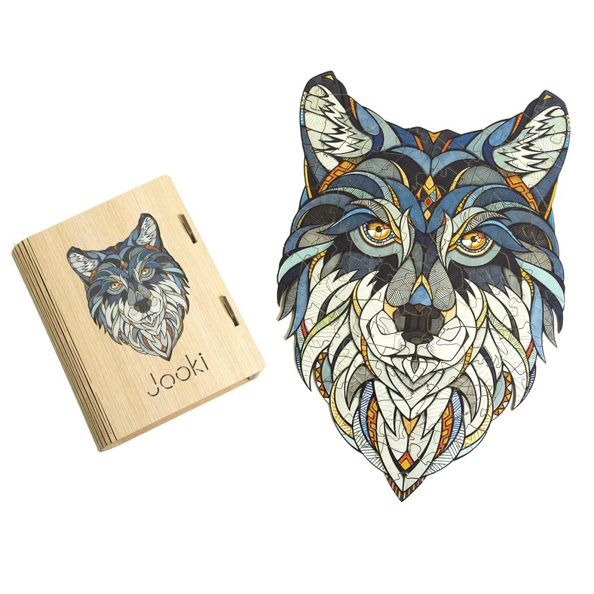 Пазлы деревянные Jooki Восточный Волк (34519724)