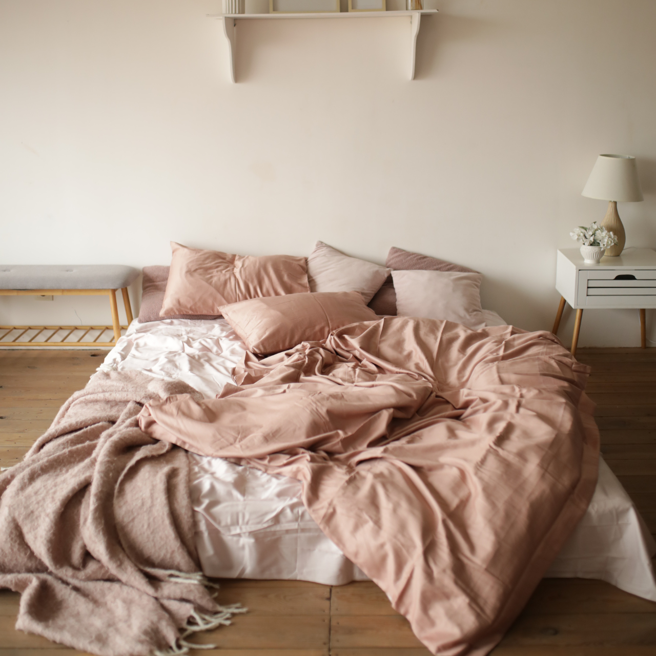 Постільна білизна Ohra Home Сатин Peach полуторний Персиковий