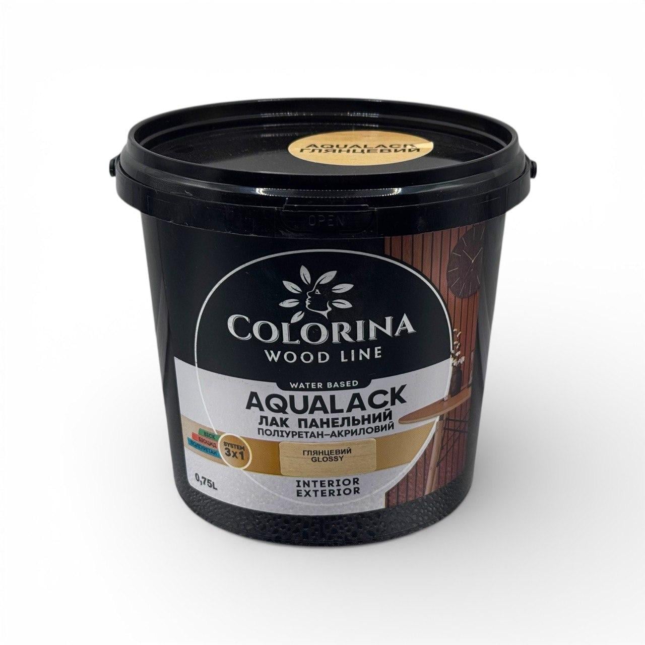 Лак панельний Colorina AQUALACK 0,75 л Глянсовий (31641587)