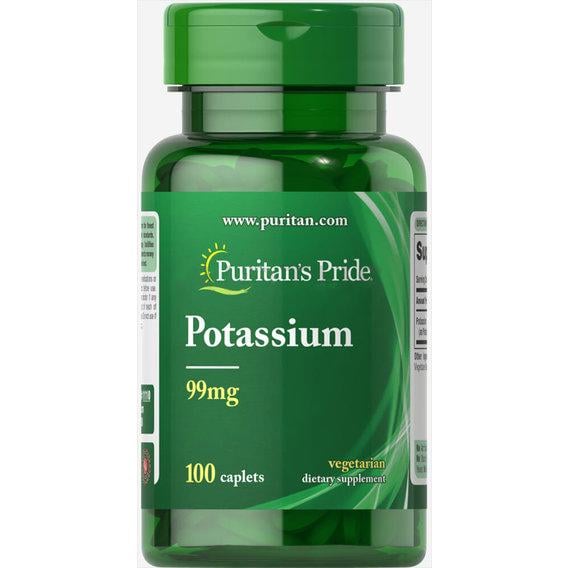 Микроэлемент Калий Puritan's Pride Potassium 99 мг 100 Caps