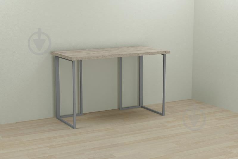 Компьютерный стол Ferrum-decor Ханна 75x100x70 серый ДСП Дуб Шервуд 32мм Компьютерный стол Ferrum-decor Ханна 75x100x70 серый ДСП Дуб Шервуд 32мм