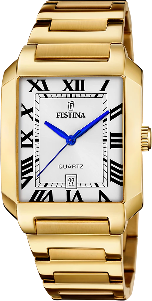 Наручные часы мужские Festina F20678/1 On The Square со стальным корпусом WR 50 м и белым циферблатом