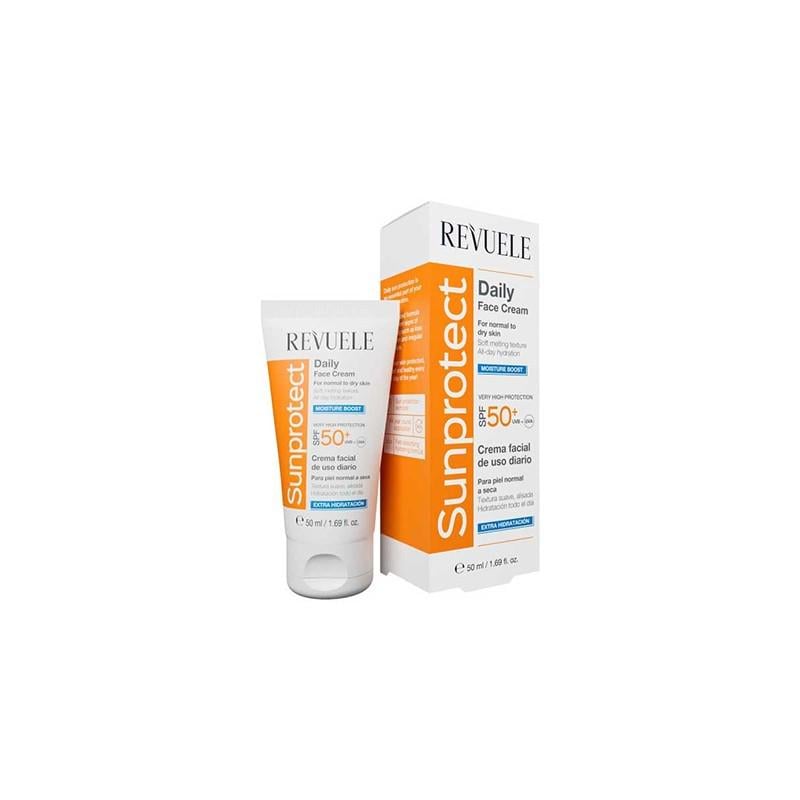 Крем для обличчя щоденний Revuele Sunprotect SPF 50+ Зволожуючий 50 мл (5060565106574)