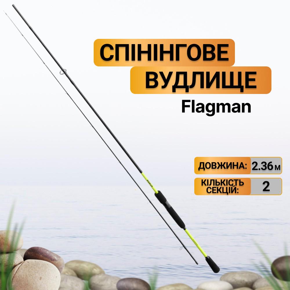 Набір вудлище спінінгове Flagman Bonus 792MH 2,36 м 10-35 г та котушка спінінгова Flagman Bonus 3000S 5+1 Screw-in handle - фото 2