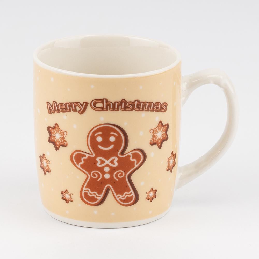 Чашка з ложечкою Різдвяний пряник 200 мл (9250-007) - фото 1 Чашка з ложечкою Різдвяний пряник 200 мл (9250-007) - фото 1