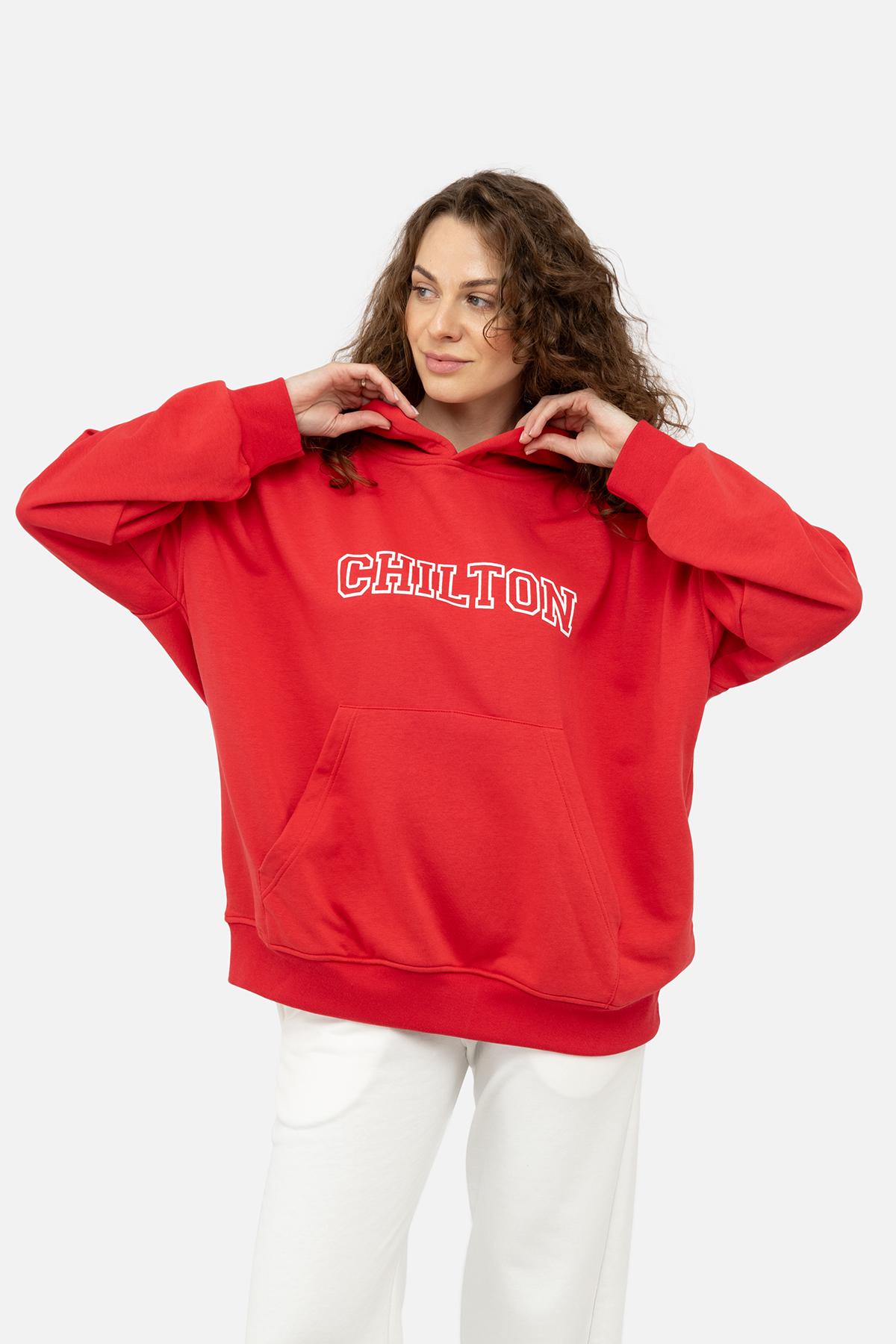 Худі жіноче ЦБ-00242088 р. 44 Червоний (SKT000963463) - фото 1 Худі жіноче ЦБ-00242088 р. 44 Червоний (SKT000963463) - фото 1