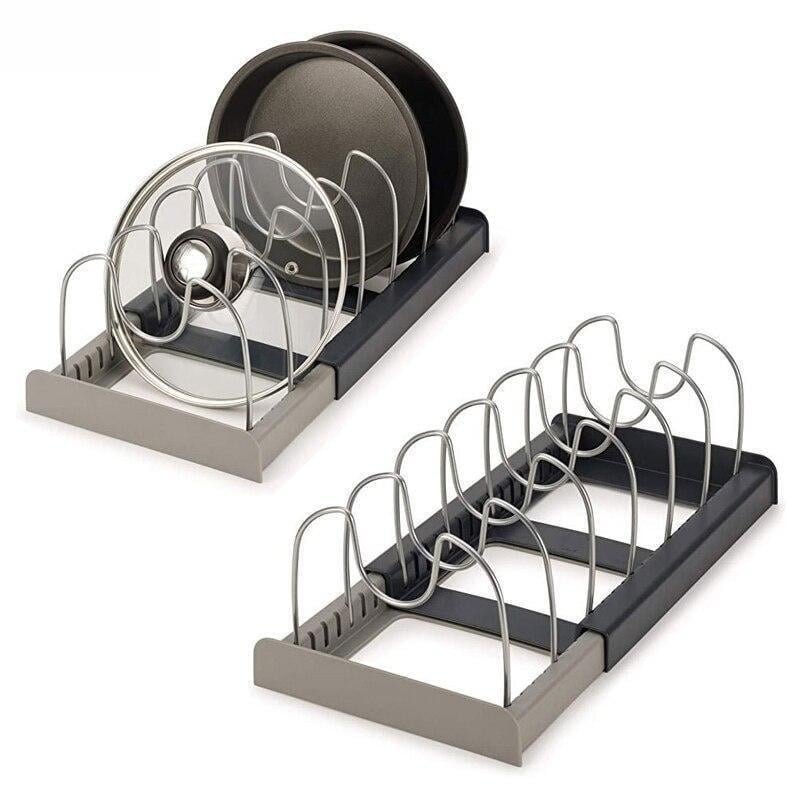 Органайзер для посуду розсувний DISH RACK Чорний (403U) - фото 4