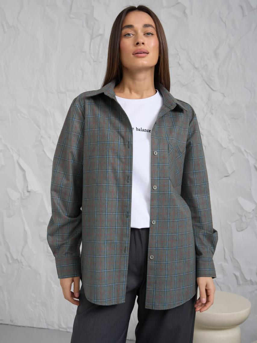 Рубашка женская Fanme L-XL Антрацит (101-58846-1) Рубашка женская Fanme L-XL Антрацит (101-58846-1)