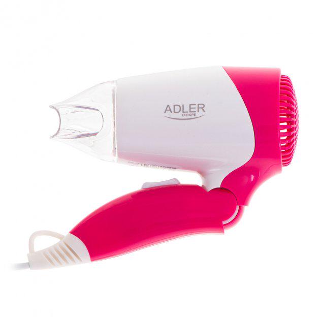 Фен для волос Adler AD 2259 1200W со складной ручкой Pink (580822) - фото 2