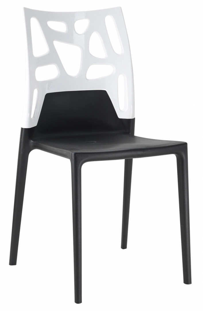 Стул Litolan Papatya Ego-Rock Черное сидение Белый (DR001967)