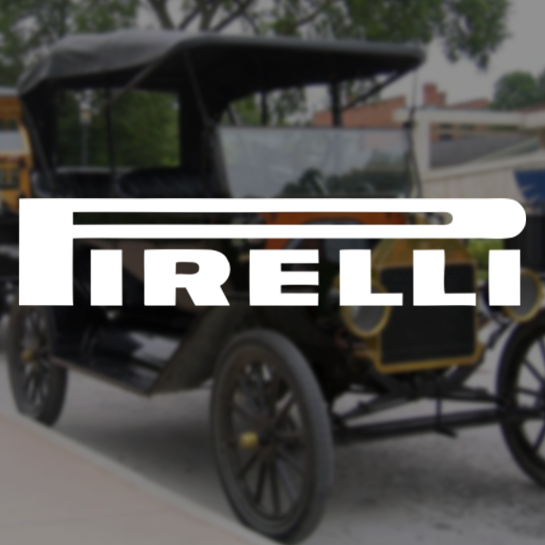 Наклейка на авто/мото на стекло/кузов "Pirelli" Белый (Нак93)