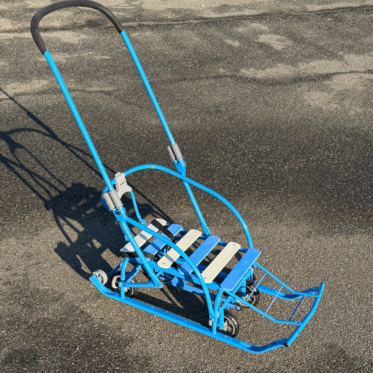 Санки-трансформер детские с колесами Мрія LUX 2026 Голубой