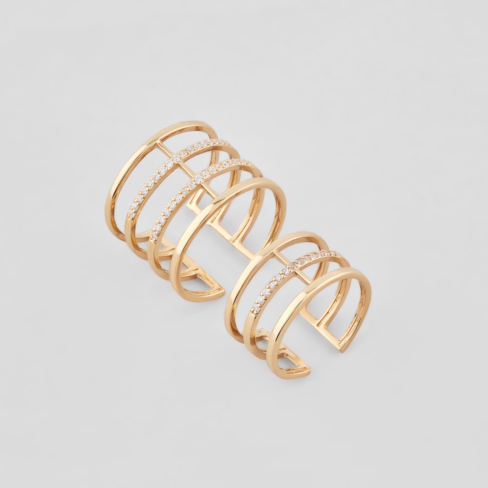 Серебряное кольцо Minimal Двойственность (11776)