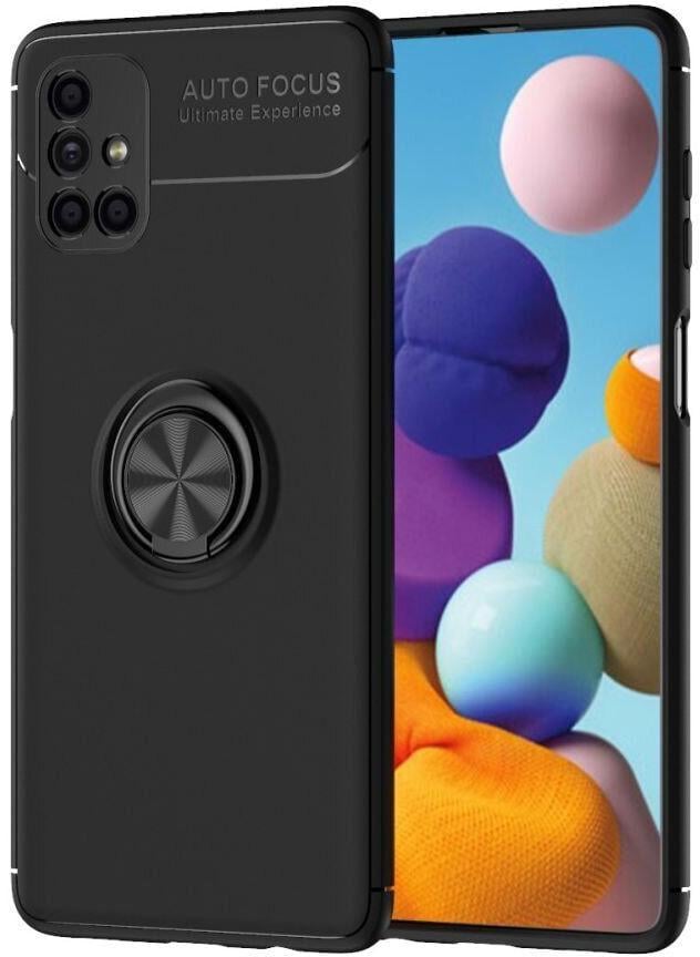 Чехол с кольцом Auto Focus для Samsung Galaxy M51 M515 Black (17600-2B)