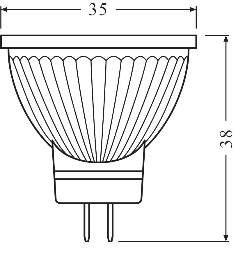 Лампа рефлекторная led Osram низковольтная 4,2 W 12 V 345 lm 2700K GU4 (4058075433380) - фото 2 Лампа рефлекторная led Osram низковольтная 4,2 W 12 V 345 lm 2700K GU4 (4058075433380) - фото 2