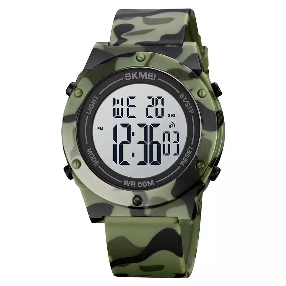 Наручные противоударные часы Skmei 1772CMGNWT Camo/Green/White (52925)