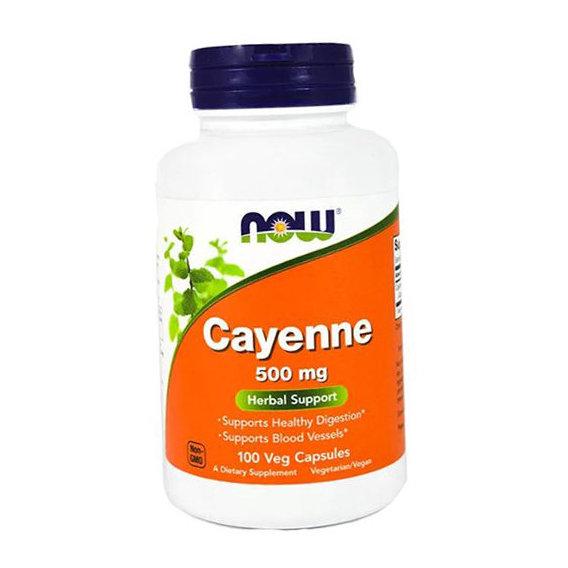 Каєнський перець NOW Foods Cayenne 500 мг 100 Veg Caps