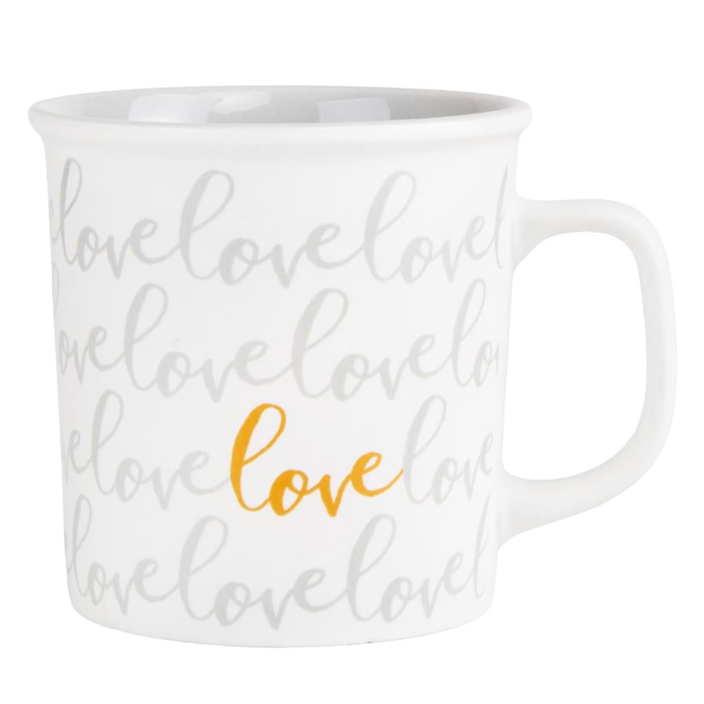 Набор кружек керамических Elisey Gold heart 400 мл 4 шт. Белый 1 (9070-007)