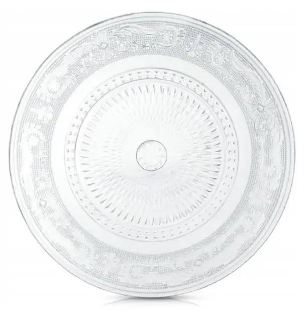 Тарілка обідня декоративна плятера скляна 25 см (30627307)