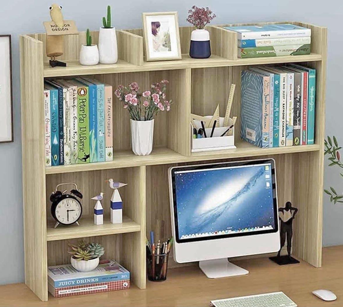 Полка-надстройка настольная из дерева Мелария бланже (АКД-004201)