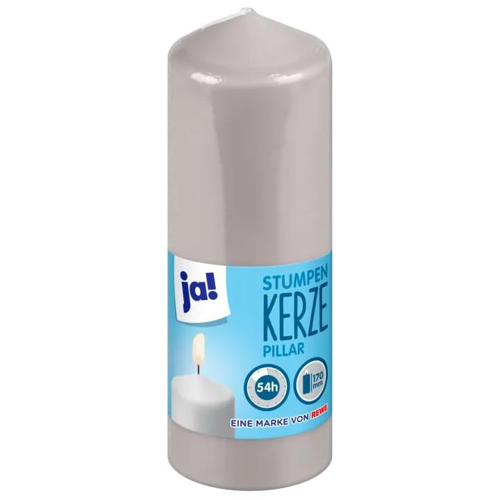 Свеча столбик Ja! 170х58 мм Серый (2822699147)