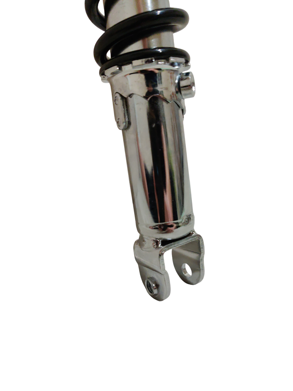 Амортизатор задній скутер 4т 50-150 STORM OLD 13 регульована чорна пружина 330 мм Хром (2469525308) - фото 2