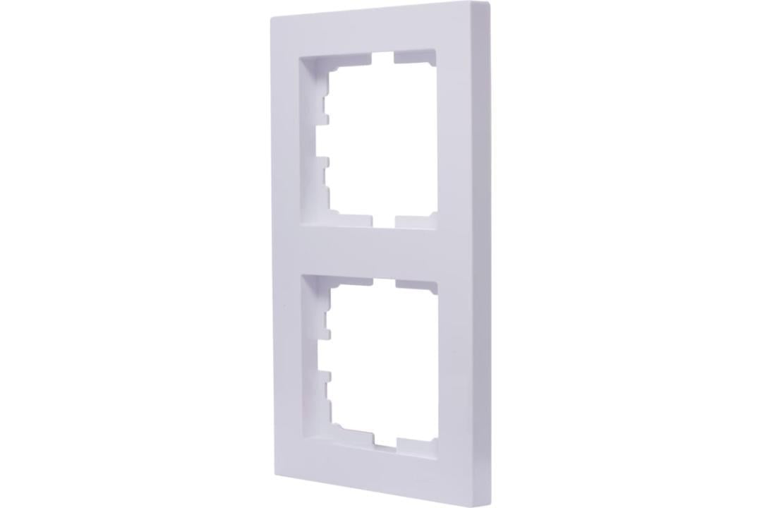 Рамка двомісна Vesna вертикальна Білий (742-0200-152)