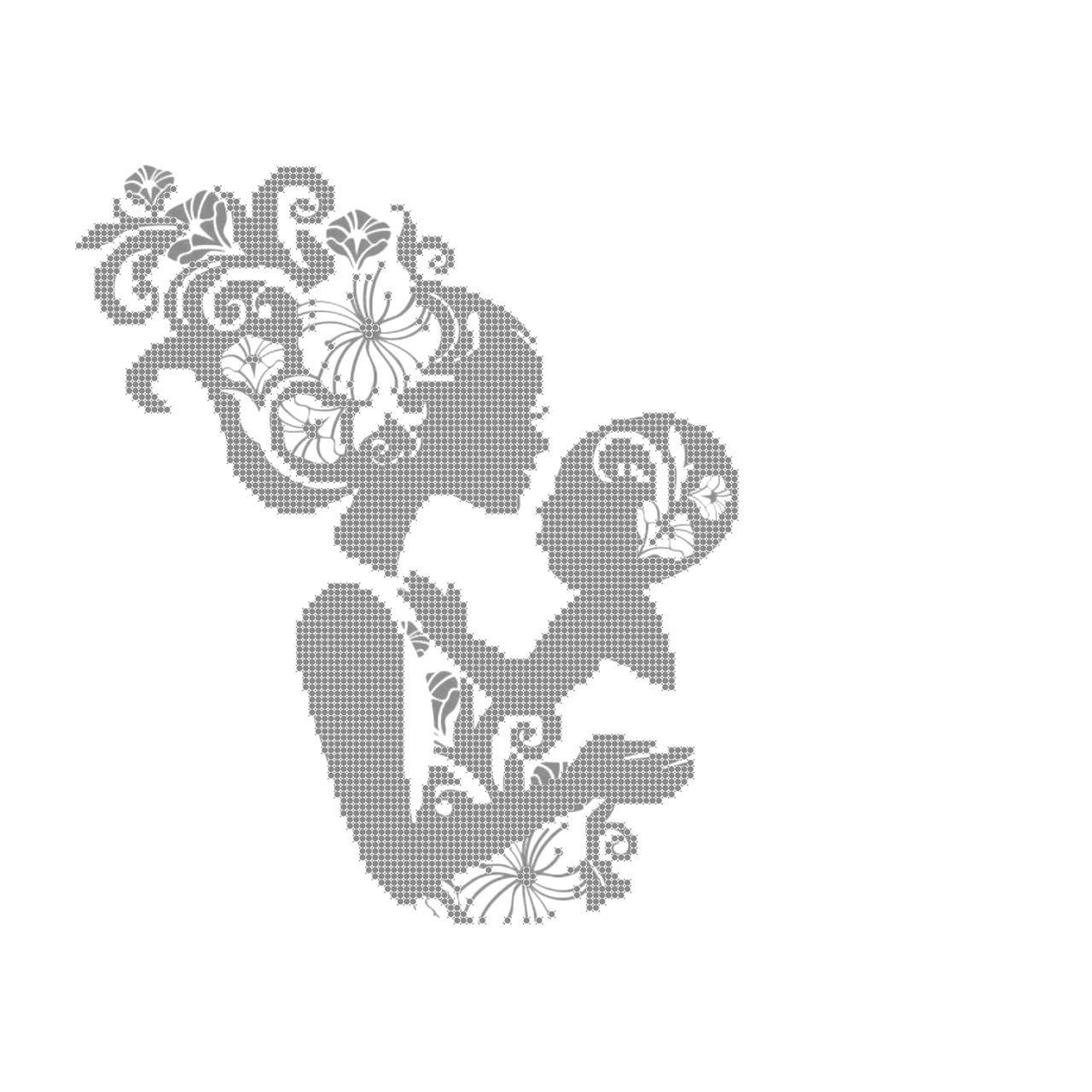 Схема вышивки бисером Материнский оберег Серебрянный (1224947819)