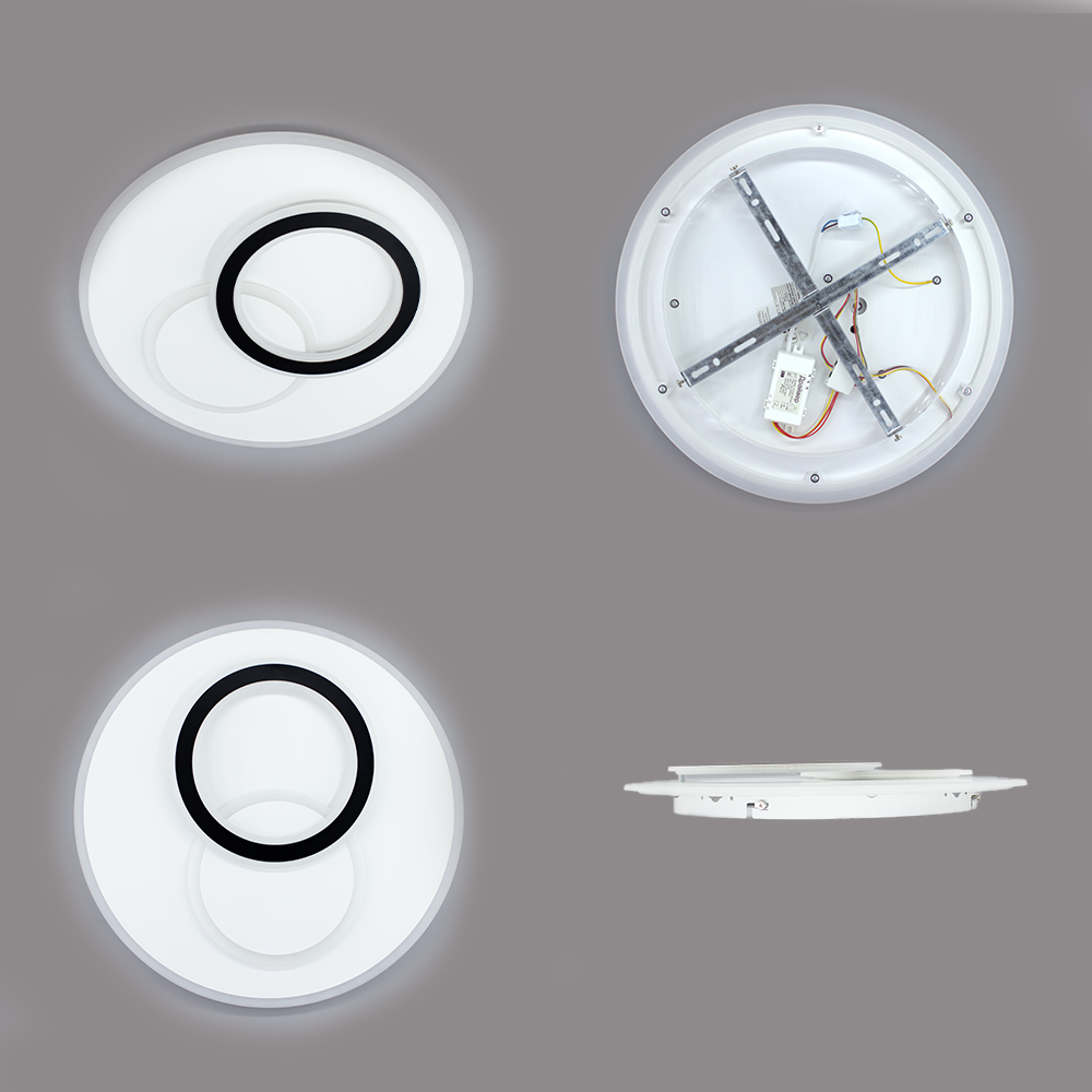 Люстра світлодіодна ESLLSE UNIVERSE 80W R 450x51 мм Білий (10403) - фото 4